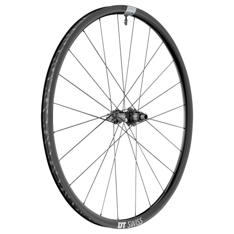 GRINDSCHIJFWIEL 700 DT SWISS G1800-25 ACHTER CENTERLOCK CASSETTE SRAM XDR 12V TUBELESS READY DOORAS 12-142mm ZWARTE VELG 24C