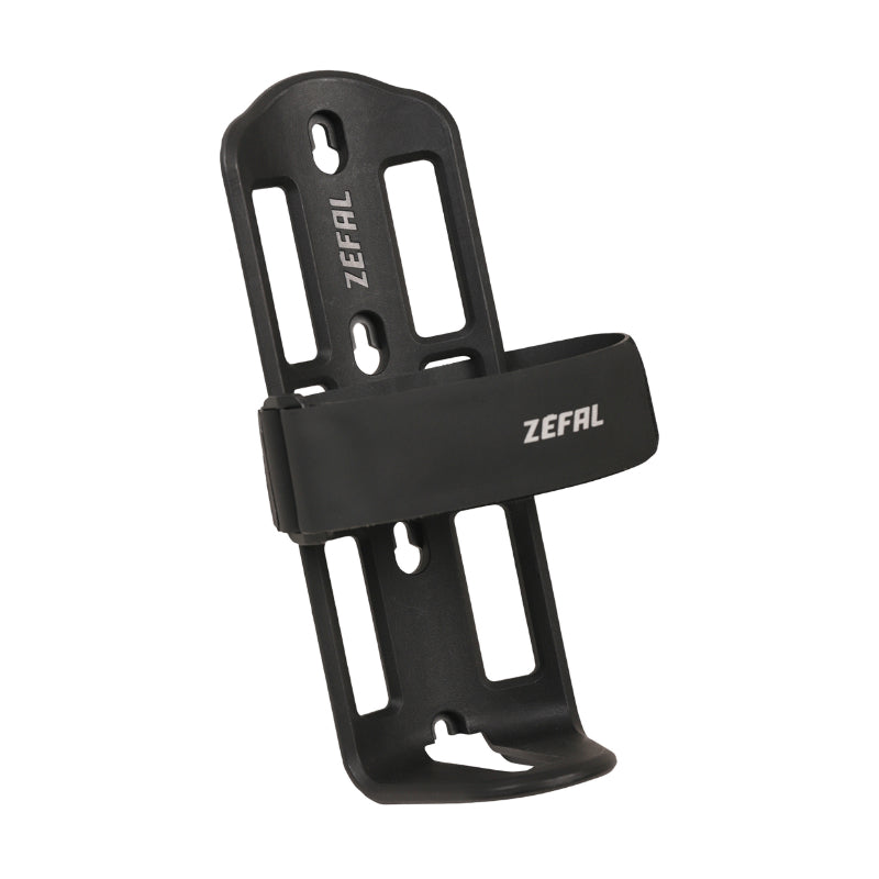 ZEFAL Z ADVENTURE CAGE BLACK WATER BOTTLE HOLDER (THERMOPLASTIC RESIN) - ADJUSTABLE VELCRO STRAP FOR 1.5L BOTTLE