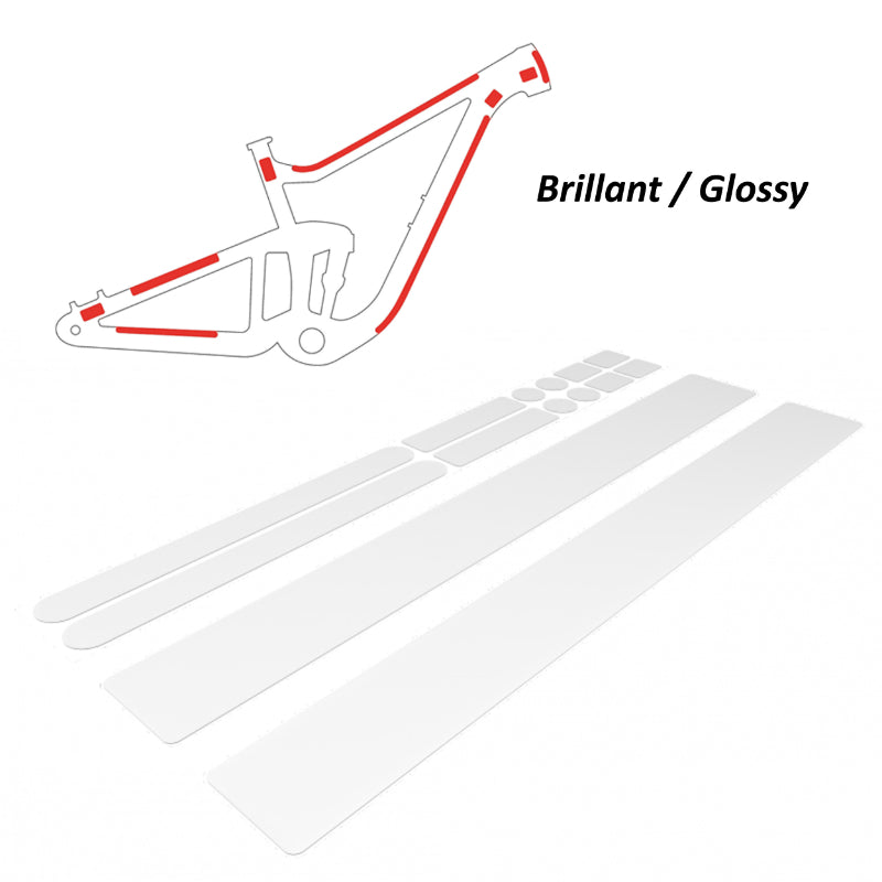 ZEFAL SKIN ARMOR XL ONZICHTBARE FRAMEBESCHERMING VOOR GLANZEND FRAME (PAKKET VAN 11 STUKS)