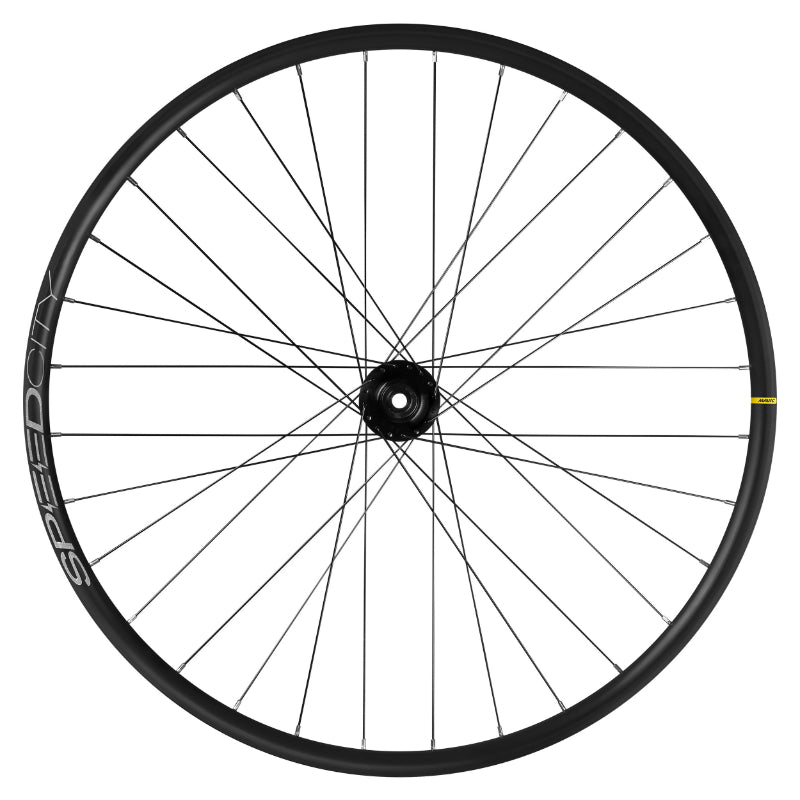 VTC WIEL - CITY DISC 700 MAVIC SPEEDCITY VOOR CENTERLOCK TUBELESS READY THRU AXLE 12-100 ZWARTE VELG 622-25