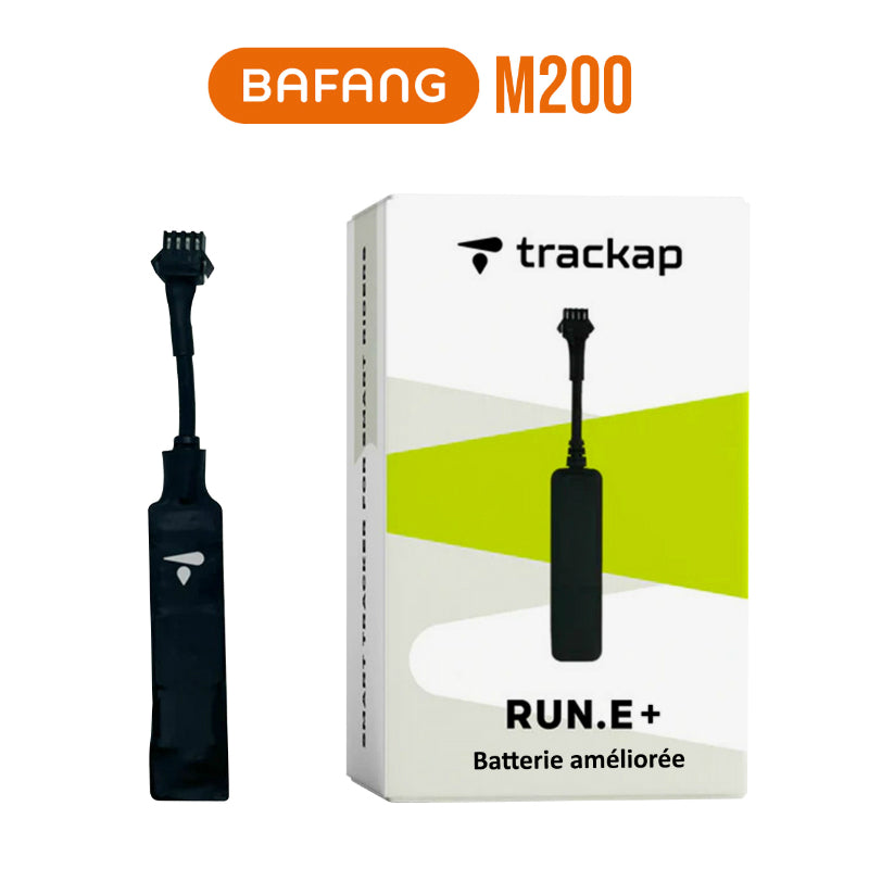 TRACKER - TRACEUR - DISPOSITIF DE SECURITE TRACKAP GPS RUN E+ 2023 COMPATIBLE BAFANG M200 CONNECTEUR XT30 avec 1 an abonnement base