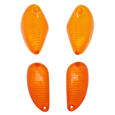 CABOCHON CLIGNOTANT SCOOT ADAPTABLE PIAGGIO 50 TYPHOON 2006+, NRG MC3 AV+AR ORANGE (x4) (AVANT COMME NRG EXTREME MC3 + ARRIERE COMME TYPHOON)  -REPLAY-