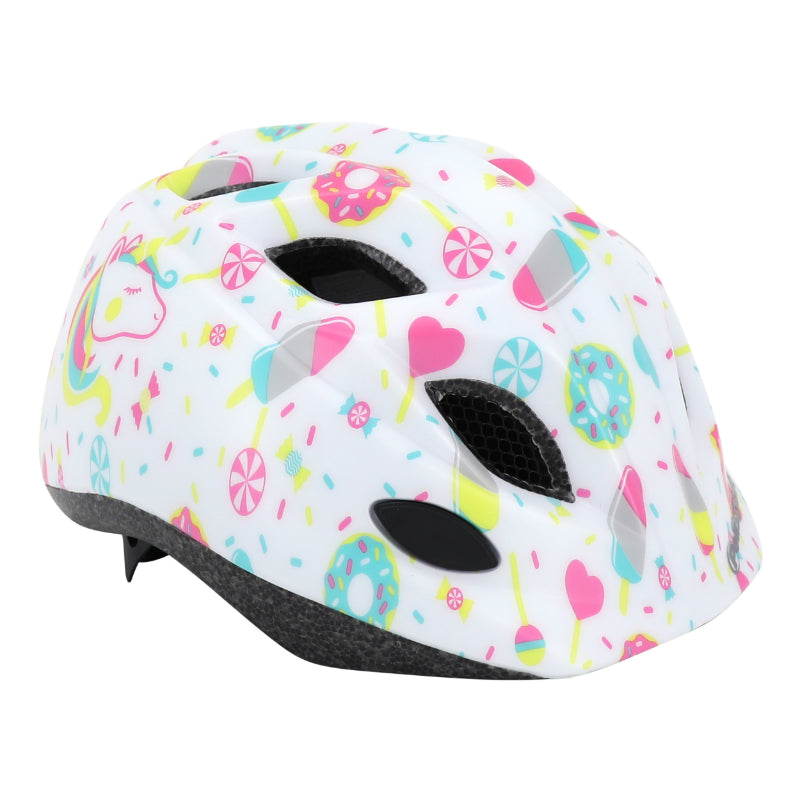 POLISPORT LOLLIPOPS BENCH CHILDREN'S BICYCLE HELMET - PINK SIZE 48-52cm WITH DIAL (SOLD ON CARD)