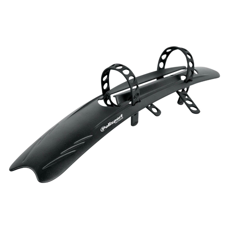 POLISPORT MICHIGAN BLACK FRAME ROAD MUDGUARD (ON DOWN TUBE) (SOLD INDIVIDUALLY)