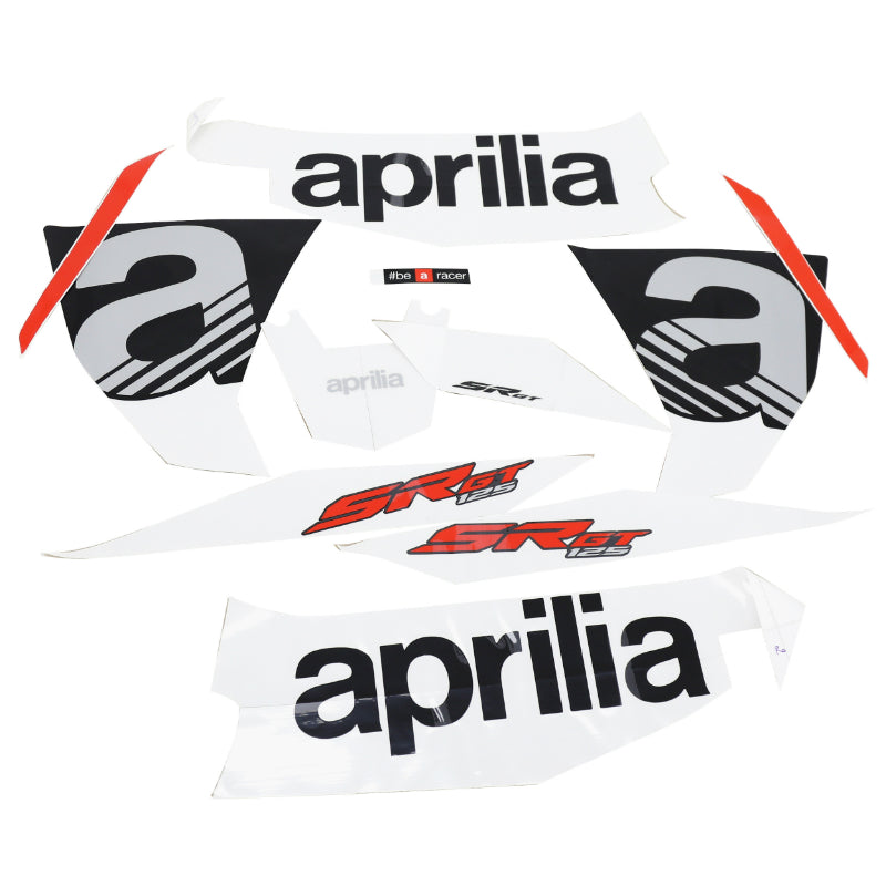 AUTOCOLLANT-STICKER-KIT DECORS ORIGINE APRILIA 125 SR GT COMPACT SPORT ROUGE 2021+ -2H004782000A1-