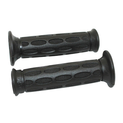 REVETEMENT POIGNEE PROGRIP MOTO ON ROAD 713 SIMPLE DENSITE NOIR CLOSED END 125mm (PAIRE)