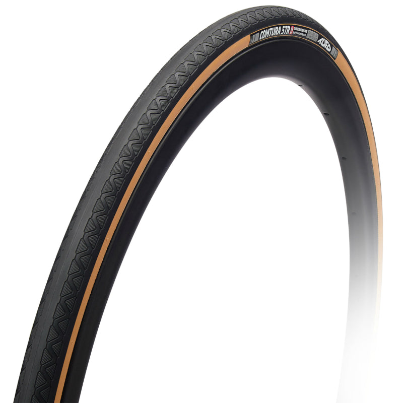 ROAD TIRE 700 X 25 TUFO COMTURA 5TR TUBELESS READY BLACK-BEIGE TS (25-622)