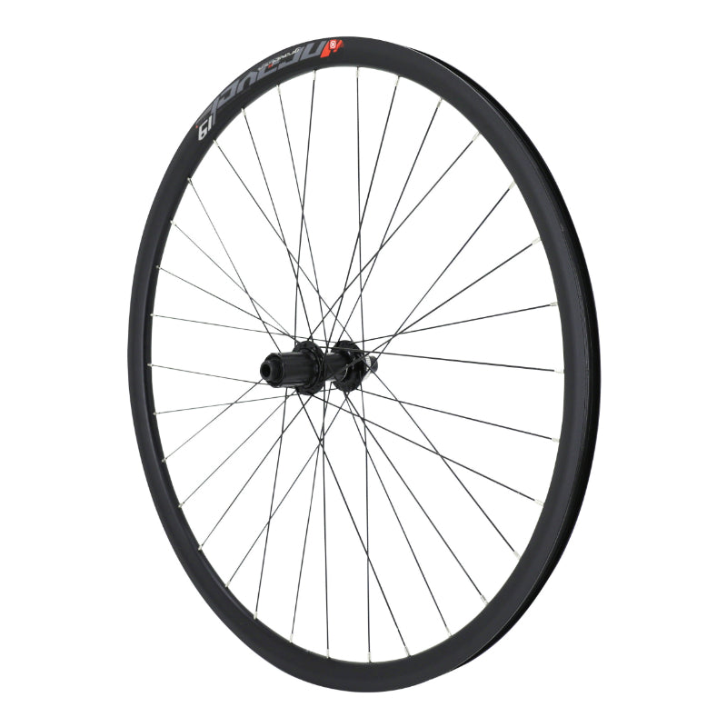 ROUE GRAVEL - ROUTE DISQUE 700 PULSE ARRIERE MOYEU SHIMANO RS470 CENTERLOCK NOIR CASSETTE 11-10V TUBELESS READY AXE TRAVERSANT 12-142 JANTE 19C 32 RAYONS ACIER NOIR