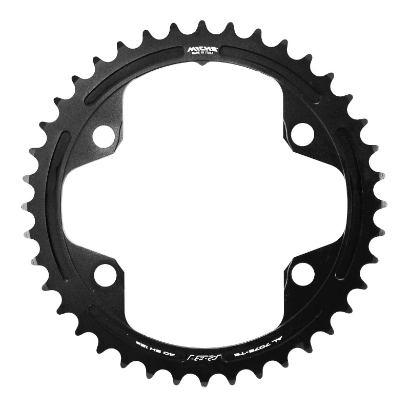 ROAD CHAINRING 4BRA D.110 FOR SHIMANO 105 R7100 - ULTEGRA R8100 MICHE 40TTS INTERIOR BLACK 12V.