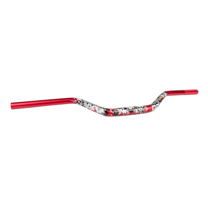 GUIDON 50 A BOITE STAGE 6 CROSS ALU FATBAR DESIGN DIAM 28,6mm ROUGE