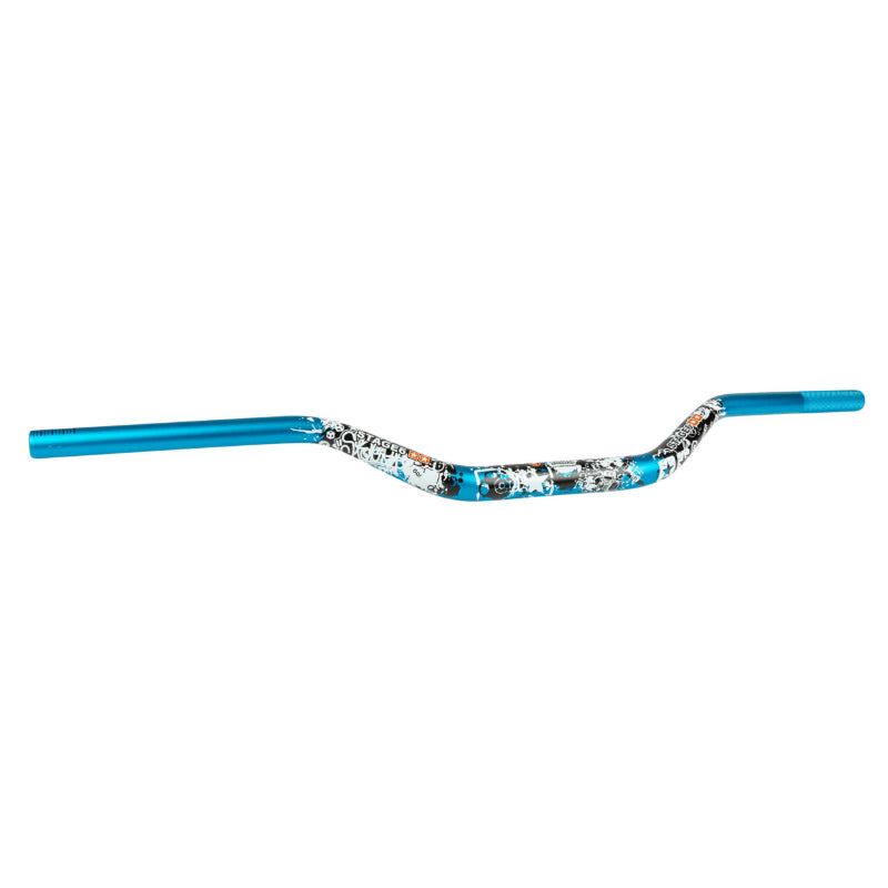 GUIDON 50 A BOITE STAGE 6 CROSS ALU FATBAR DESIGN DIAM 28,6mm BLEU