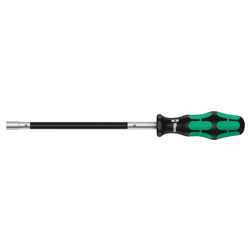 TOURNEVIS A TETE FLEXIBLE WERA 391 6 PANS DIAM 6 mm NOIR-VERT (VENDU A L'UNITE)  -MARQUE ALLEMANDE POUR LES ATELIERS-