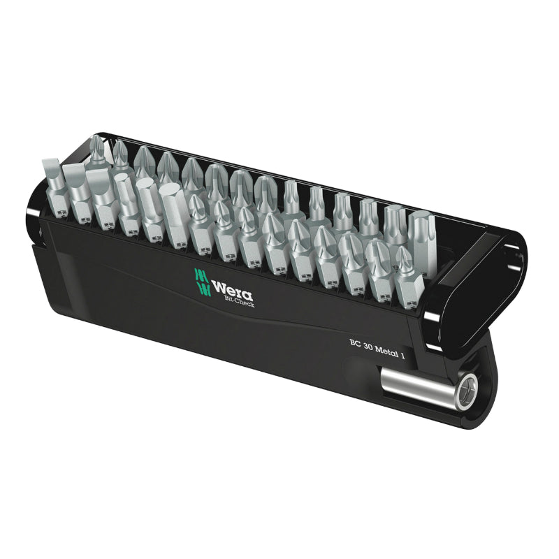 WERA BIT CHECK METALEN BITDOOS 1-4 (SET 30 STUKS) -DUITS MERK VOOR WERKPLAATSEN-