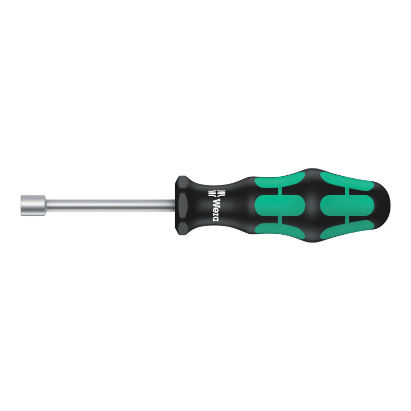 TOURNEVIS A DOUILLE WERA 395 HOLO 8 mm NOIR-VERT (VENDU A L'UNITE)  -MARQUE ALLEMANDE POUR LES ATELIERS-