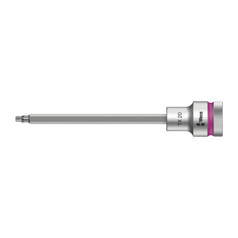 DOUILLE TORX WERA 8767 HF ZYKLOP 1-2 DIAM 20 mm LONGUEUR 140 mm (VENDU A L'UNITE)  -MARQUE ALLEMANDE POUR LES ATELIERS-