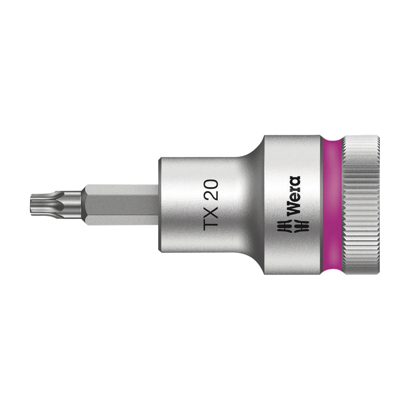 DOUILLE TORX WERA 8767 HF ZYKLOP 1-2 DIAM 20 mm LONGUEUR 60 mm (VENDU A L'UNITE)  -MARQUE ALLEMANDE POUR LES ATELIERS-