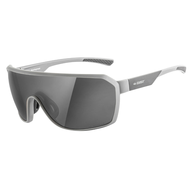 LUNETTES VELO ADULTE GIST RANGE MONTURE GRIS MAT - PROTECTION 100% UV - UVA - UVB - (VERRE CAT 3)