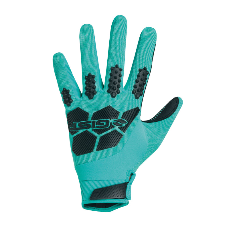 GANTS VELO VTT LONG GIST ARMOR BLEU TURQUOISE  M (PAIRE SUR CARTE) COMPATIBLE ECRAN TACTILE -5555