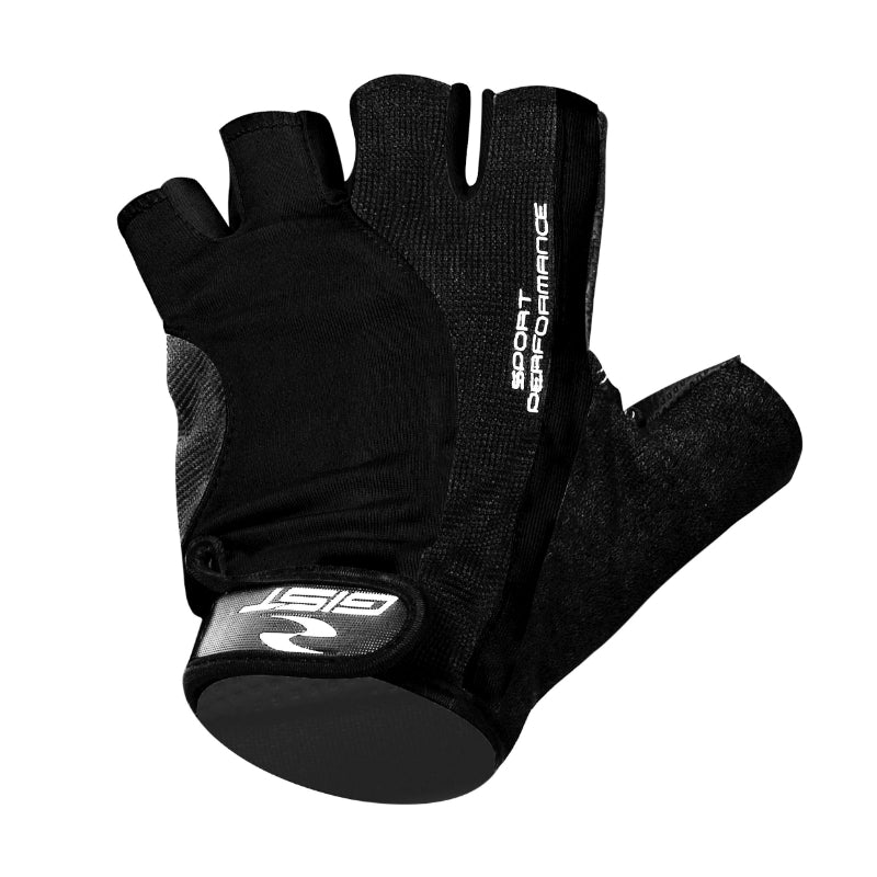 GANTS VELO COURT GIST PRO NOIR L (PAIRE SUR CARTE) AVEC VELCRO  -5515