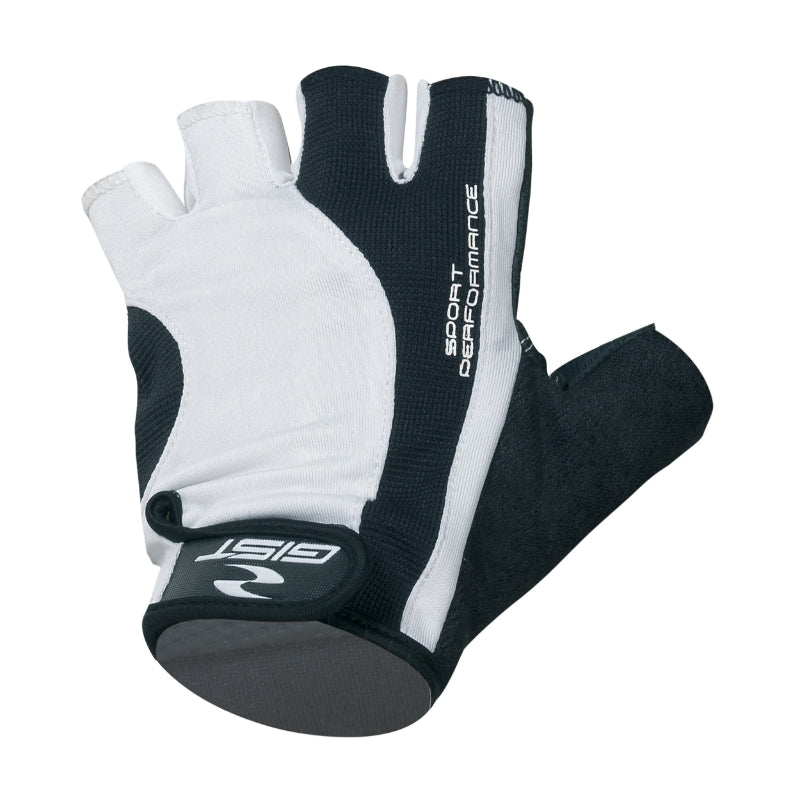 GANTS VELO COURT GIST PRO NOIR-BLANC XL (PAIRE SUR CARTE) AVEC VELCRO  -5515