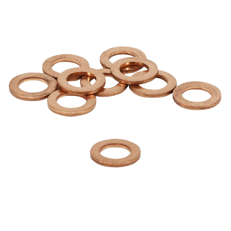 RONDELLE-JOINT DE VIDANGE ARTEIN COPPER WASHERS CUIVRE PLAT DIAM  8 x 14 x 1,50 mm  (BLISTER 10 PIECES)  -PRO SERIES-