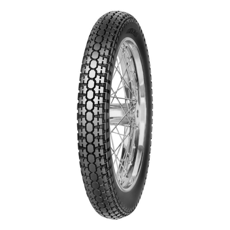 MOTORFIETSBAND 19'' 2.50-19 MITAS H-02 VOOR-ACHTER TT 41L (KLASSIEK-VINTAGE) (GELIJKWAARDIGHEID 90-90-19)