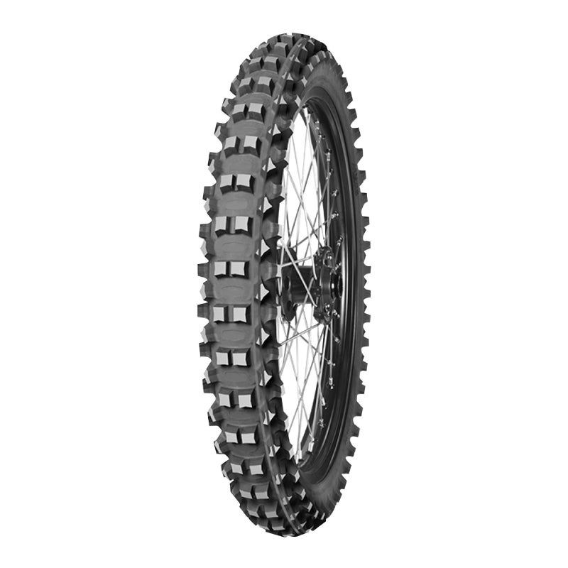 PNEU MOTO 14''  60-100-14 MITAS CROSS TERRA FORCE MX MH MEDIUM TO HARD FRONT TT 29M NHS (2.50-14) (BANDE ROUGE VERTE)