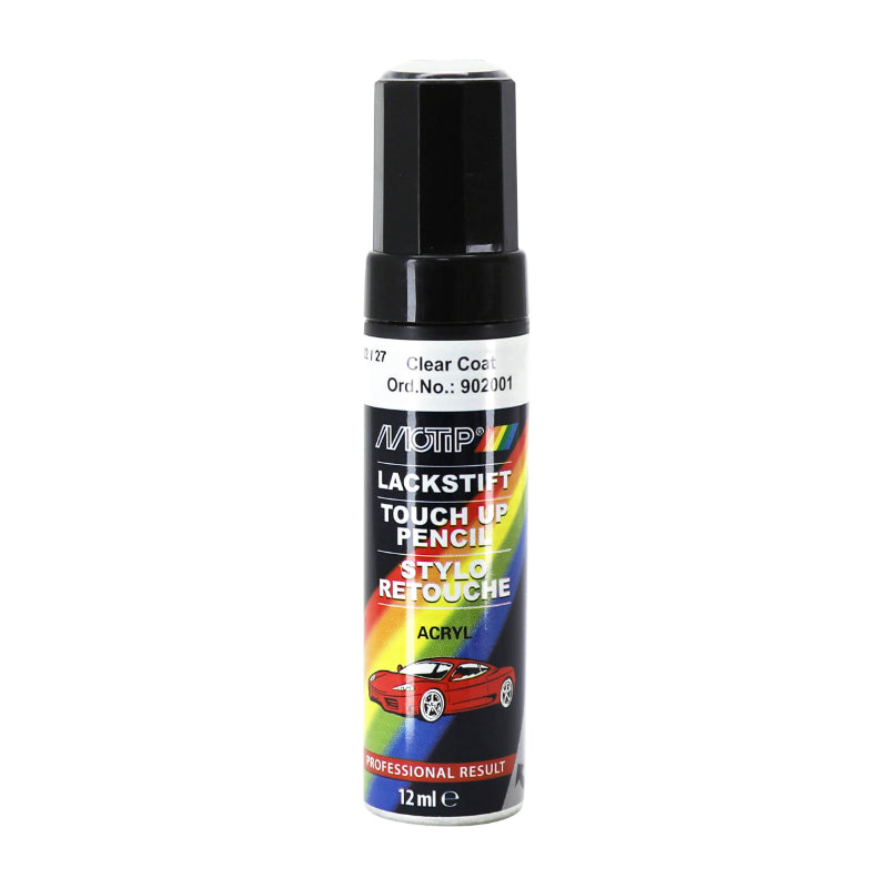 STYLO DE RETOUCHE PEINTURE MOTIP VERNIS TRANSPARENT BRILLANT 12 ml