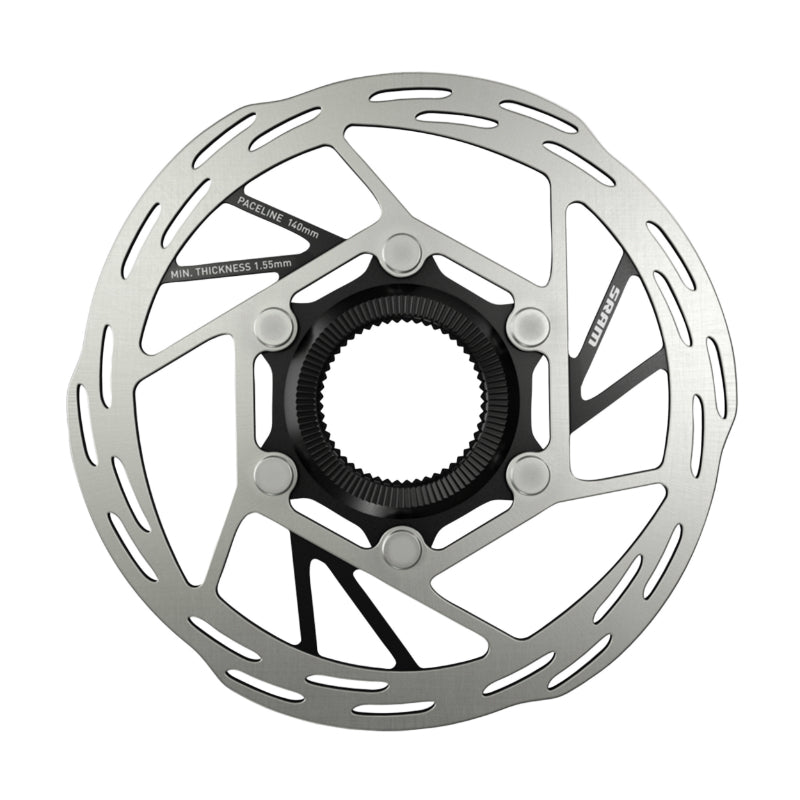 DISQUE DE FREIN VTT CENTERLOCK SRAM HS2 140mm ARGENT (BORD ARRONDI) - SANS ECROU DE SERRAGE