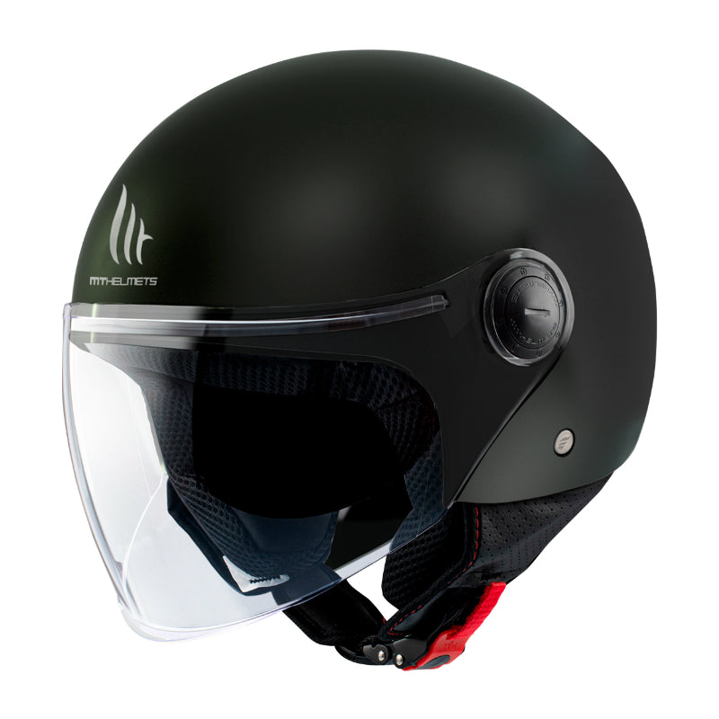 CASQUE JET MT STREET UNI NOIR BRILLANT   S (ECE 22.06)