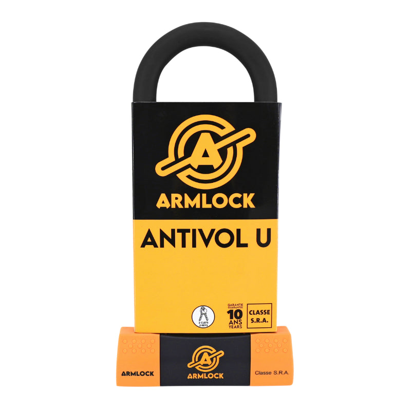 ANTIVOL U ARMLOCK CK3 NOIR-ORANGE 85 x 250 mm (DIAM 18 mm) (CLASSE SRA)