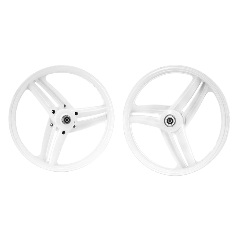 17" CYCLO WHEEL RIM GRIMECA TYPE FOR PEUGEOT 103 SP, MVL WHITE (SOLD IN PAIR) -P2R SELECTION-