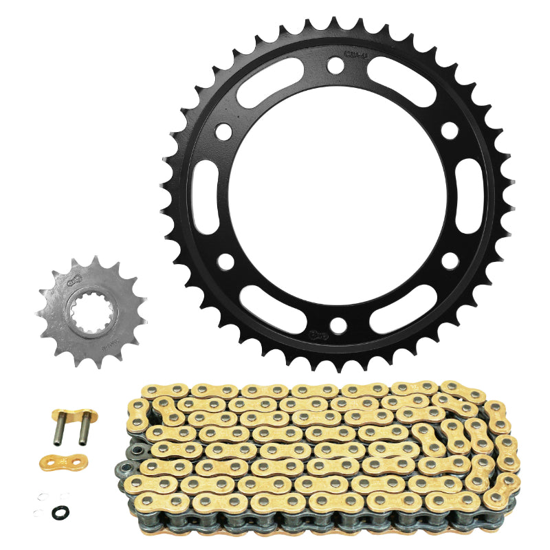 ADAPTABLE CHAIN ​​KIT HONDA 1000 CBR R 2008+2016, CBR RR FIREBLADE 2009+2016 530 15x42 (CROWN DIAM 134-160-10.25) (NON-STANDARD KIT) -AFAM-