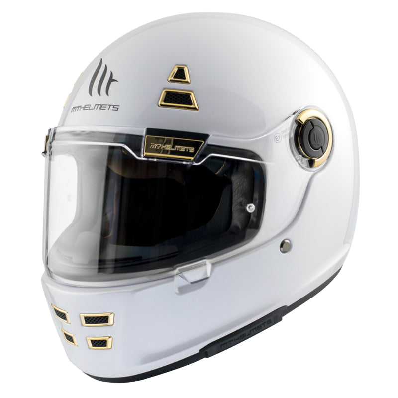 CASQUE INTEGRAL MT JARAMA A0 UNI BLANC NACRE BRILLANT    S (ECE 22.06)