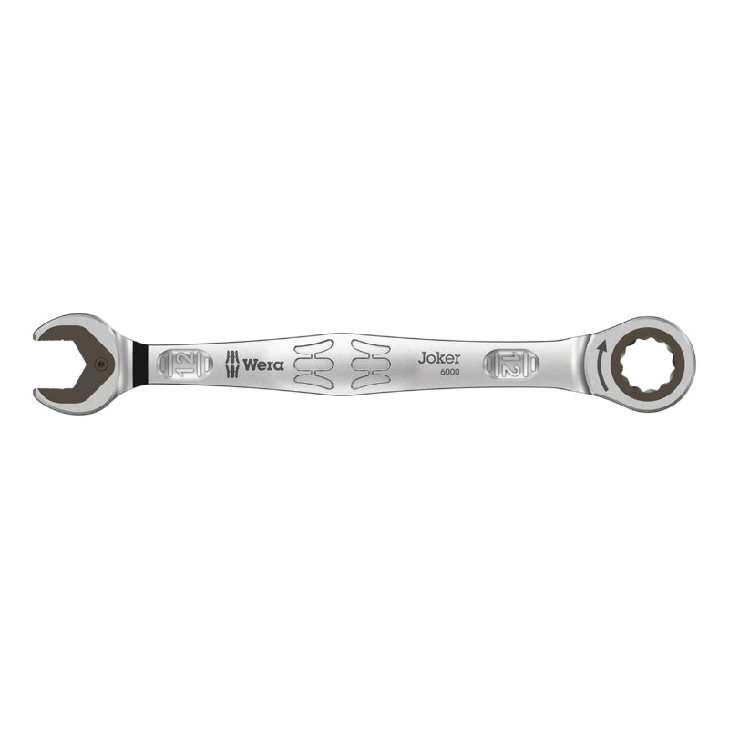 WERA 6000 JOKER 12 mm RATCHET COMBINATION WRENCH (WITH RETAINING FUNCTION) CHROME MOLY (SOLD INDIVIDUALLY) -GERMAN BRAND FOR WORKSHOPS-