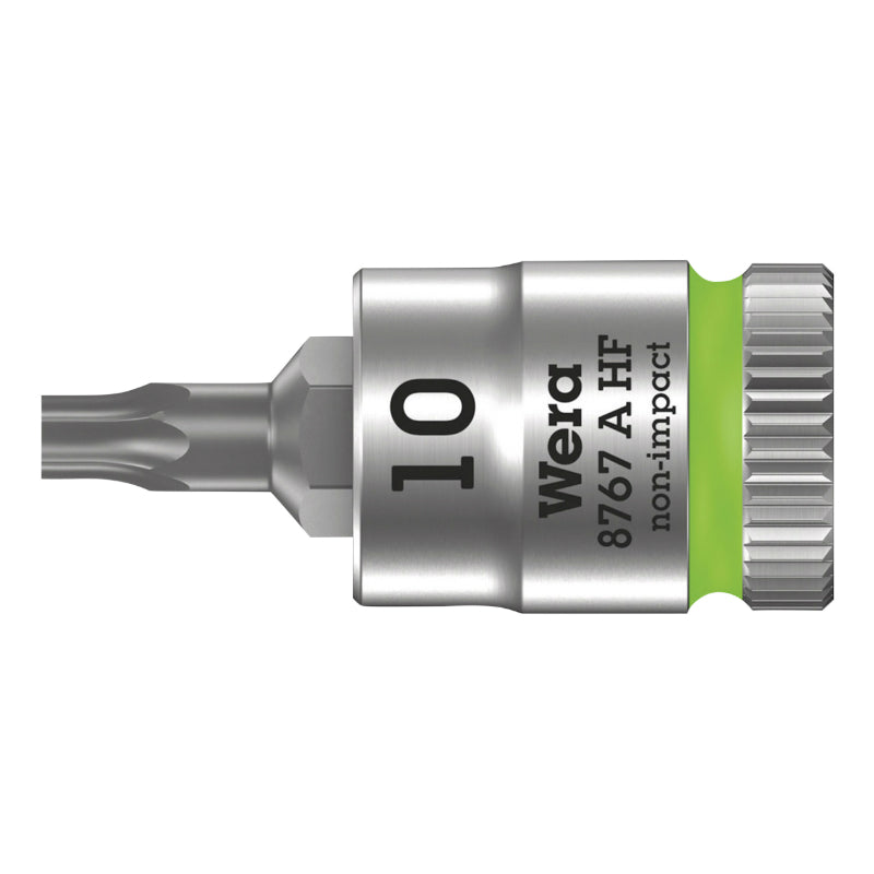 TORX SOCKET WERA 8767 A ZYKLOP 1-4 DIAM 10 mm LENGTH 28 mm (SOLD INDIVIDUALLY) -GERMAN BRAND FOR WORKSHOPS-