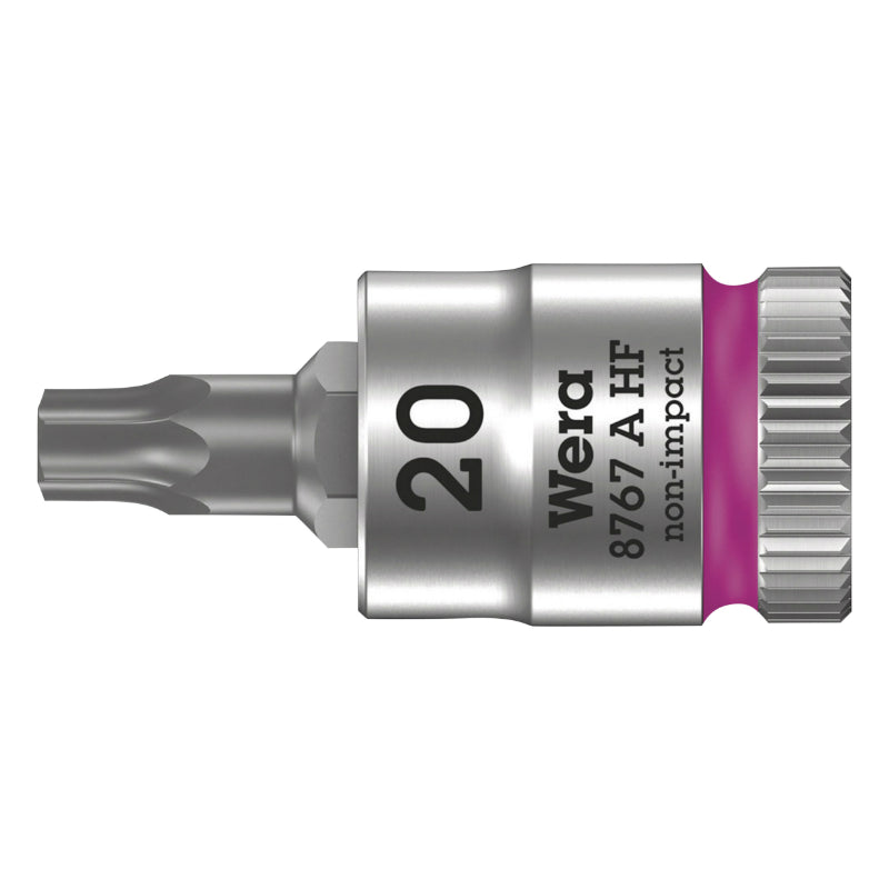 TORX SOCKET WERA 8767 A ZYKLOP 1-4 DIAM 20 mm LENGTH 28 mm (SOLD INDIVIDUALLY) -GERMAN BRAND FOR WORKSHOPS-