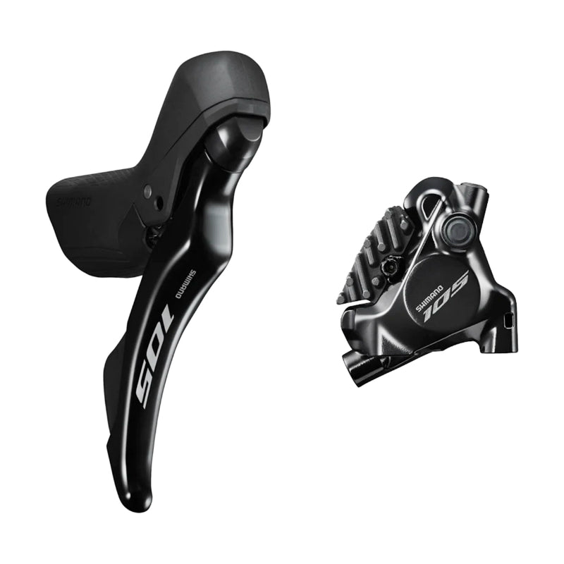 SHIMANO 105 REAR HYDRAULIC ROAD DISC BRAKE R7120 12V. BLACK (LEVER-CHAIR WITH CALIPER BR-R7170+HOSE ASSEMBLY 1000mm)