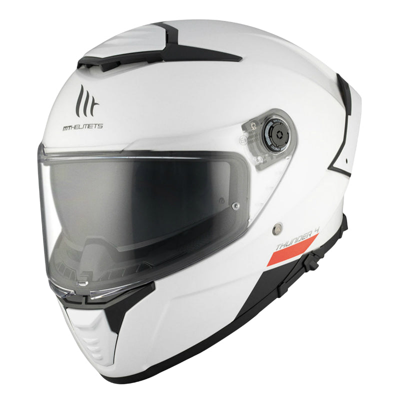 CASQUE INTEGRAL MT THUNDER 4 SV UNI BLANC BRILLANT    XS  (DOUBLE ECRANS - PINLOCK READY - FOGOFF READY) (ECE 22.06)