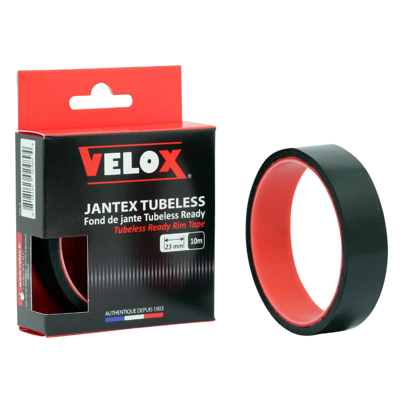 VELVELBAND WERKPLAATS LIJM CONVERSIE WEG-GRAVEL BUISTYPE IN TUBELESS VELOX DIAM 23mm WIELBREEDTE 21-23C (ROL 10m)