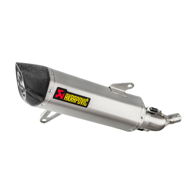 POT MAXISCOOTER AKRAPOVIC POUR YAMAHA 250 XMAX 2017+2020, 300 XMAX 2017+2020 (SILENCIEUX SEUL SILVER) (S-Y3SO1-HRSS-1) (HOMOLOGUE CE)