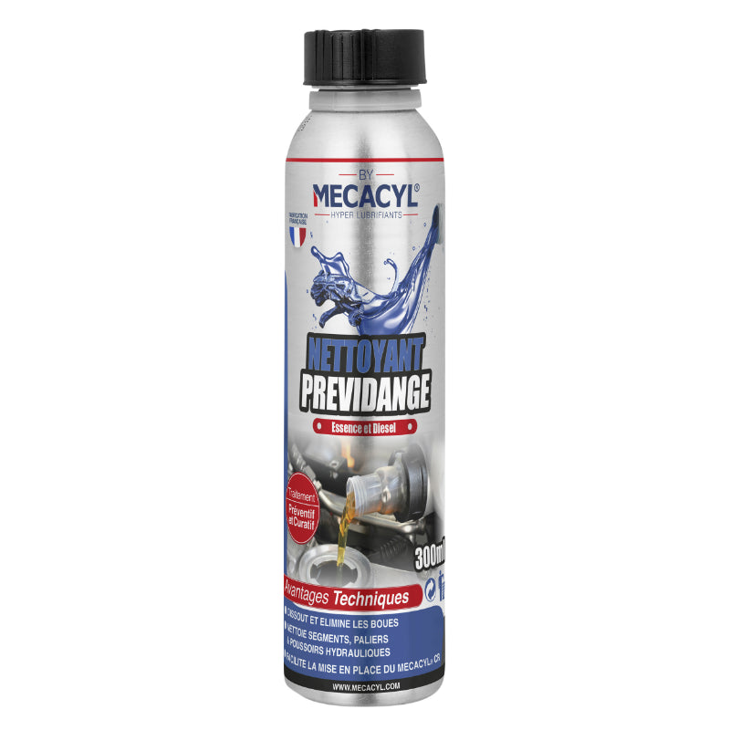 ENGINE OIL ADDITIVE PRE-DRAIN CLEANER MECACYL PETROL AND DIESEL ENGINE 300 ml (SOLD INDIVIDUALLY)