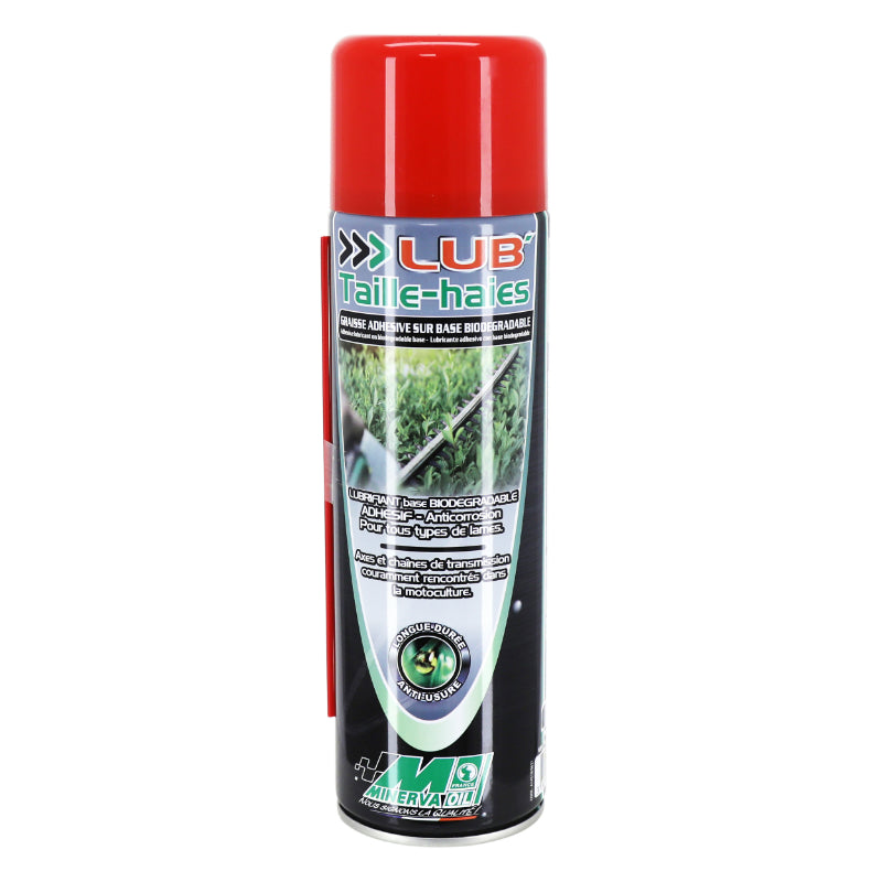 LUBRIFIANT TAILLE HAIE MINERVA LUB TAILLE HAIES BIO (AEROSOL 500 ml)