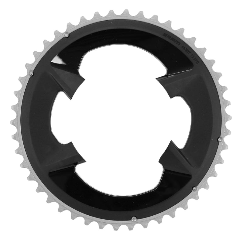 ROAD CHAINRING 4BRA D.107 FOR SRAM ORIGINAL 46TTS EXTERIOR RIVAL ALU BLACK 12V.