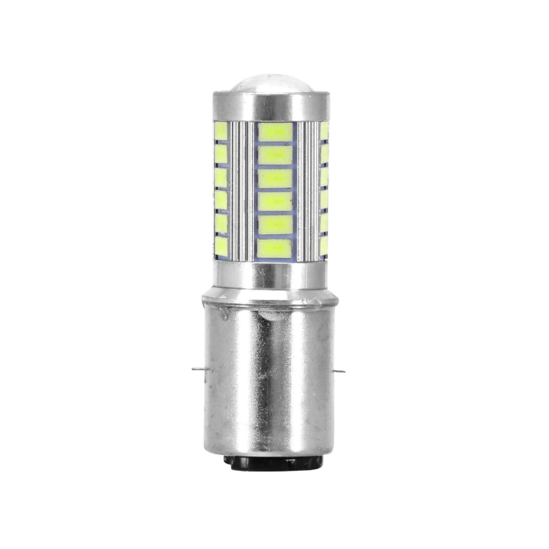 AMPOULE-LAMPE A LED 12V 12W CULOT BA20d 5000+6000K ECLAIRAGE BLANC BRILLANT SMD (PROJECTEUR) (VENDU A L'UNITE)  -REPLAY-