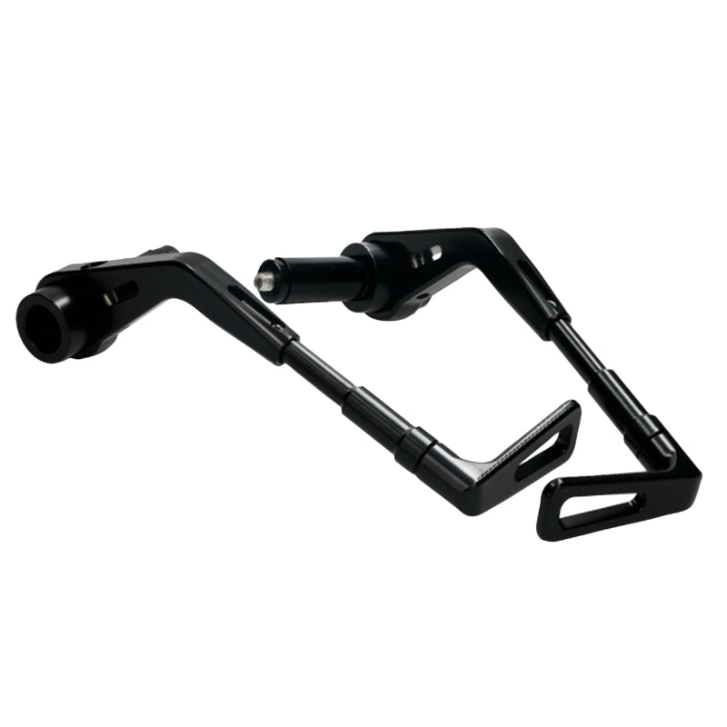 VOCA RACING CNC ALU BLACK BRAKE LEVER PROTECTION HANDLEBAR INTERNAL DIAM 14 mm ADJUSTABLE LENGTH 130-148 mm (PAIR)