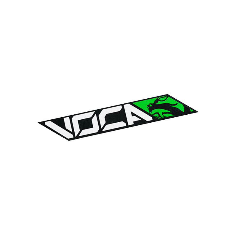 AUTOCOLLANT-STICKER VOCA RACING 110x40 mm VERT (VENDU A L'UNITE)