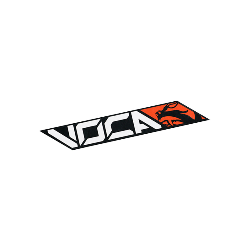 VOCA RACING KLEEF-STICKER 110x40 mm ORANJE (AFZONDERLIJK VERKOCHT)