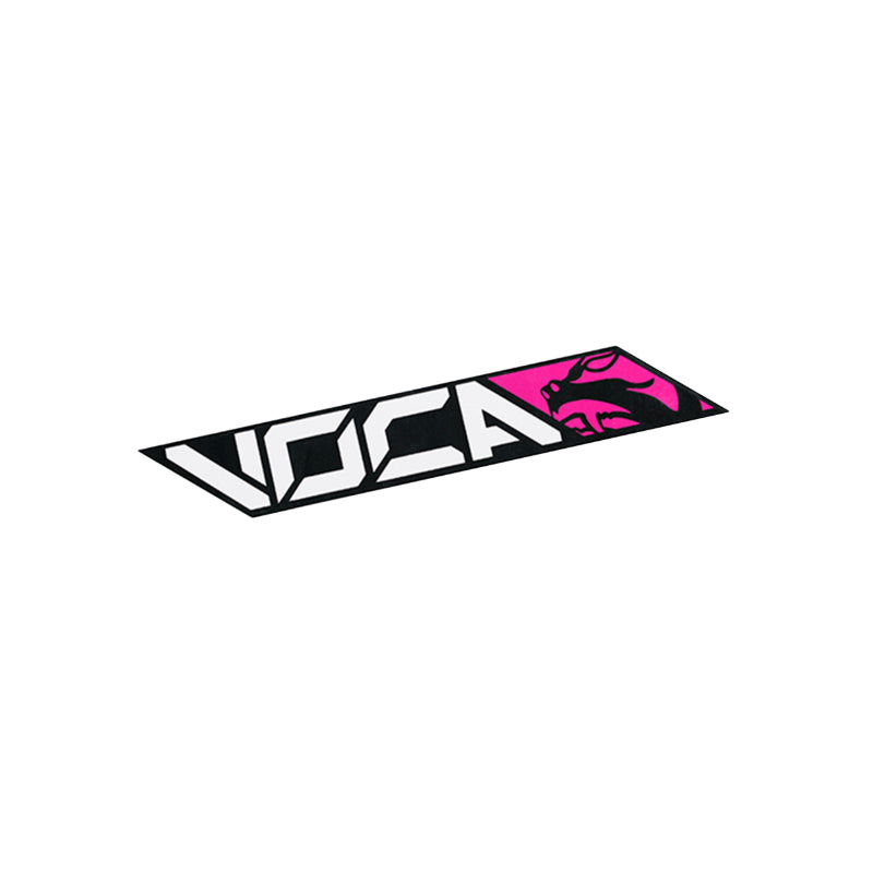 AUTOCOLLANT-STICKER VOCA RACING 110x40 mm ROSE (VENDU A L'UNITE)