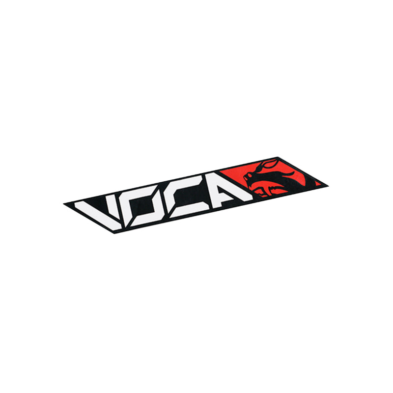 VOCA RACING KLEEF-STICKER 110x40 mm ROOD (AFZONDERLIJK VERKOCHT)